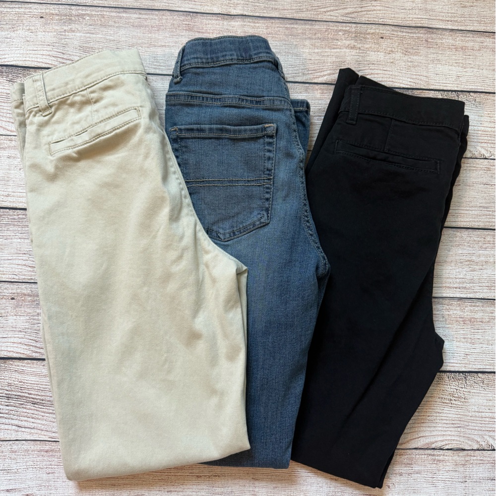 Lot of 3 Pairs of Boy’s Slim Fit Pants Size 12 Children’s Place
